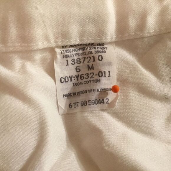 Lee Riders’ Casuals Women’s Size 6 Straight-Leg Cropped Jeans in White Denim - Picture 12 of 12